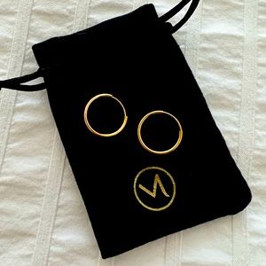 Mejuri Small Gold Hoops 14K Gold